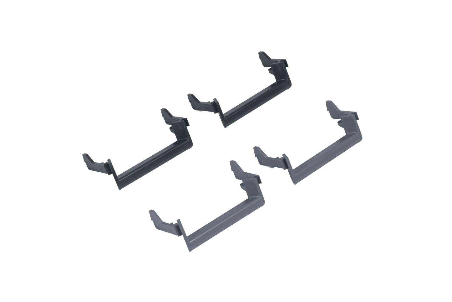 graue und schwarze MPK Verriegelungen für 40x40 cm Dachhauben