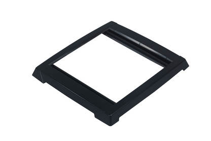 MPK VisionVent S pro Plissee-Innenrahmen in schwarz, offene Plissees