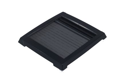 MPK VisionVent S pro Plissee-Innenrahmen in schwarz, geschlossenes Netzplissee