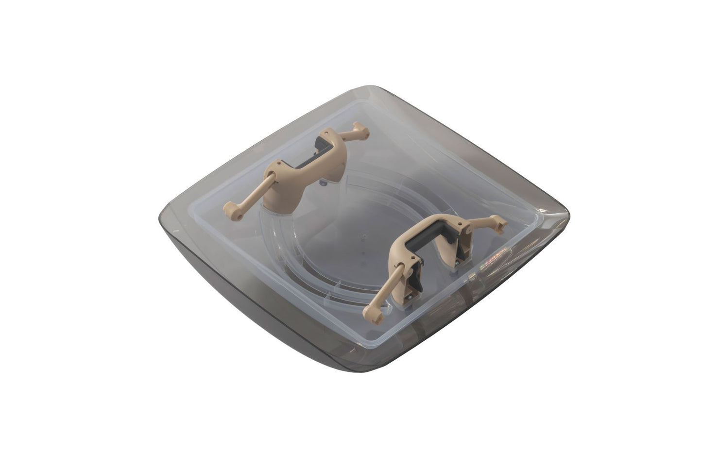 MPK Ersatzhaube für Dachhauben Modell VisionVent S mit beigen Griffen