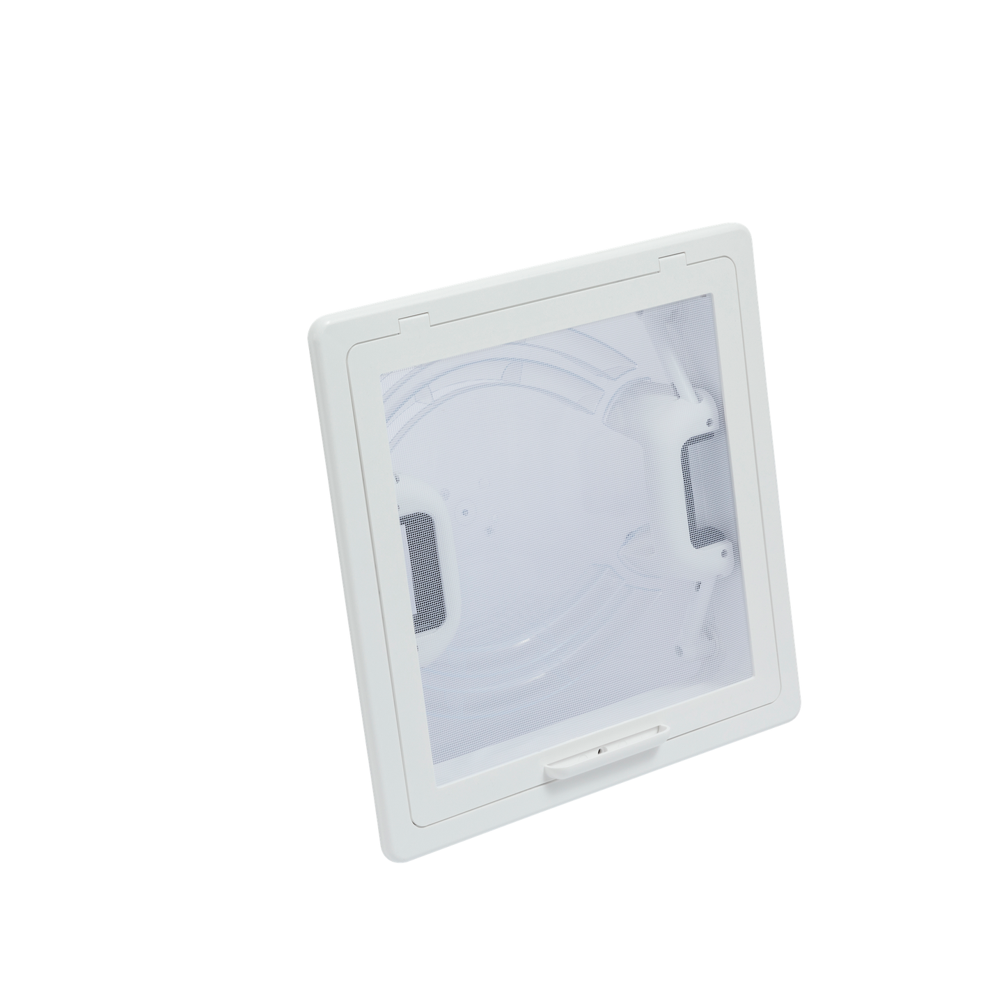 MPK Dachhaube Modell VisionVent S  in signalweiß mit Moskitonetzrahmen