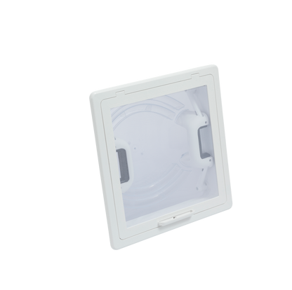 MPK Dachhaube Modell VisionVent S  in signalweiß mit Moskitonetzrahmen