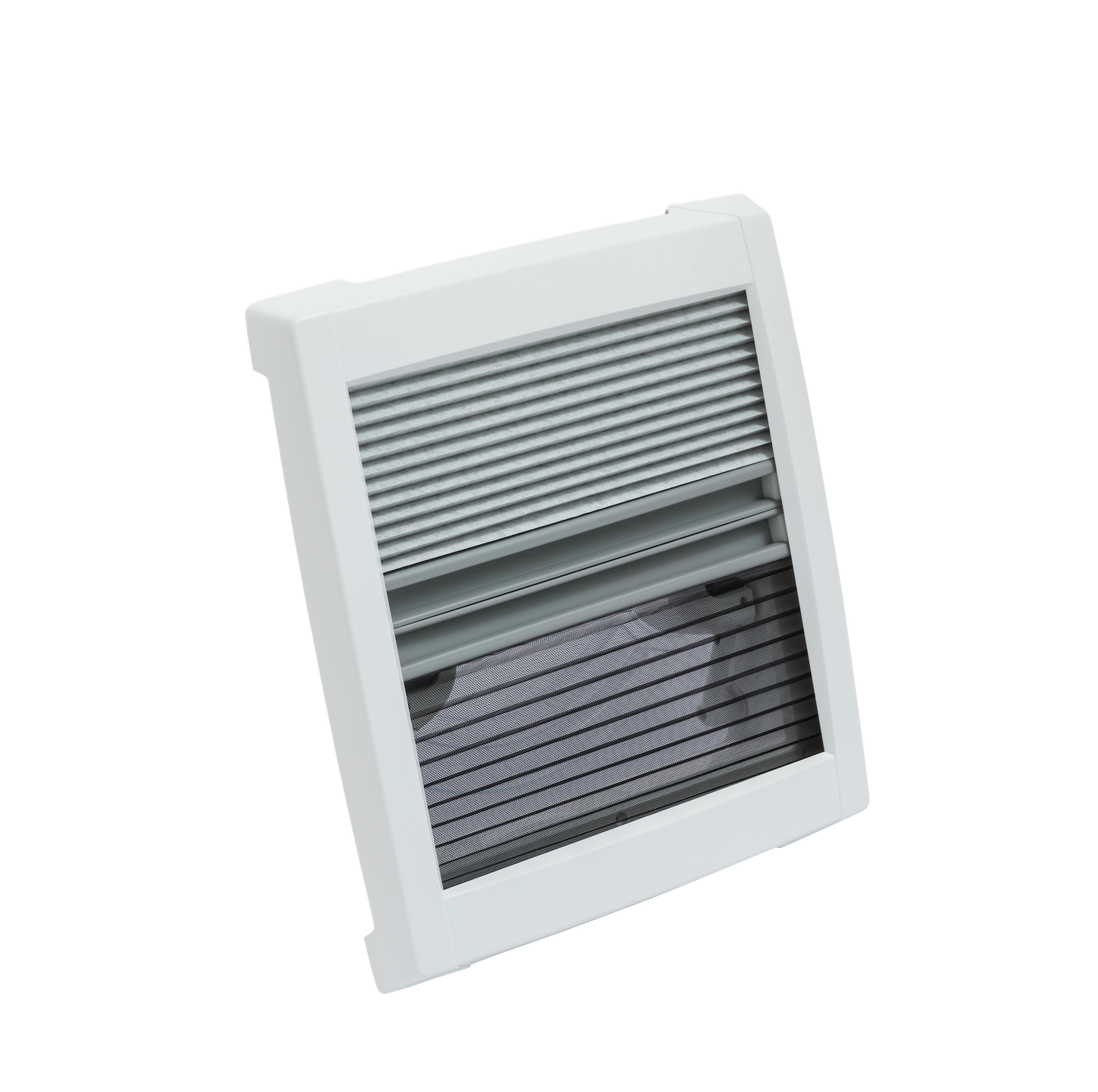 MPK Dachhaube VisionVent S pro in signalweiß mit zugezogenen Pissees