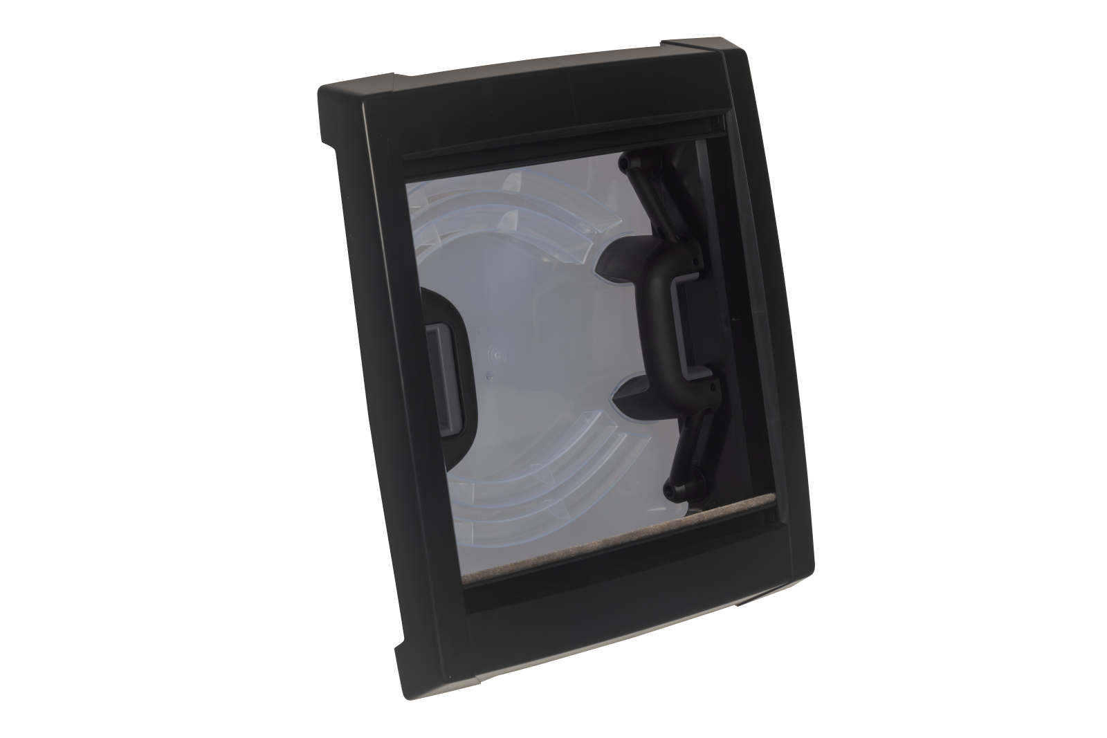 MPK Dachhaube VisionVent S in schwarz mit Plissee-Innenrahmen von Innen