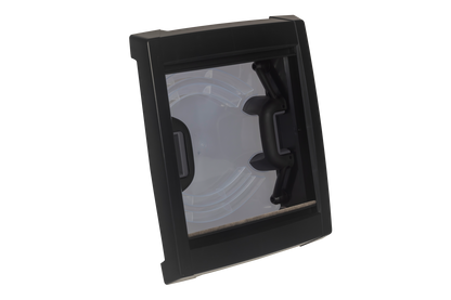 MPK Dachhaube VisionVent S in schwarz mit Plissee-Innenrahmen von Innen