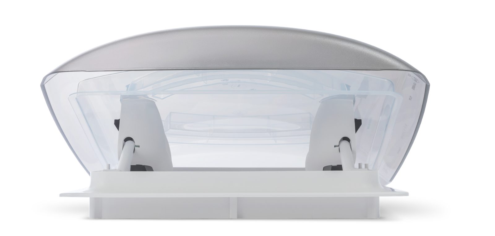 einseitig geöffnete MPK Dachhaube Modell VisionVent S  in signalweiß