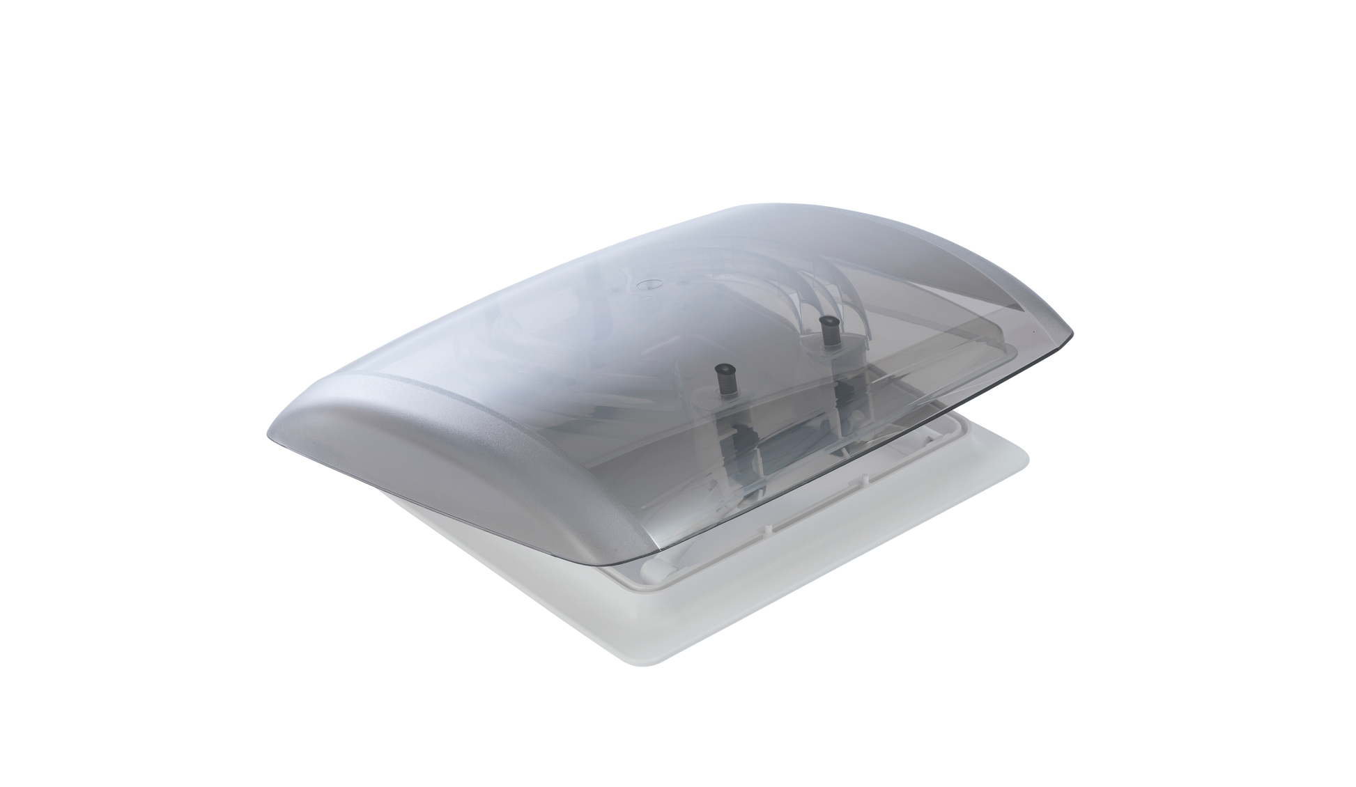 einseitig geöffnete MPK Dachhaube Modell VisionVent S  in signalweiß