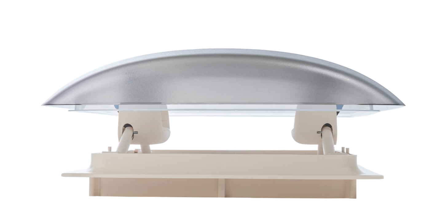 offene MPK Dachhaube Modell VisionVent S  in cremeweiß
