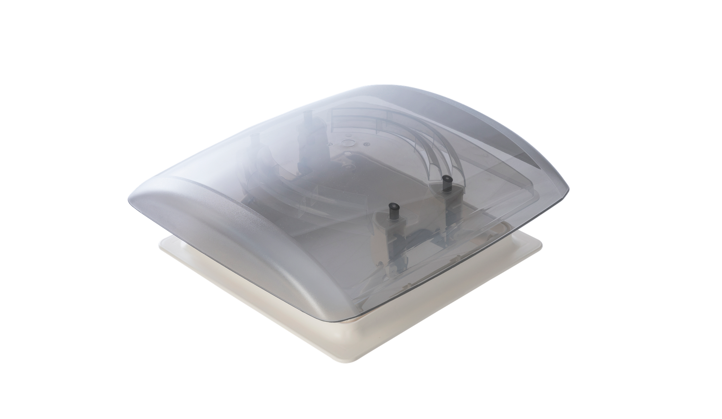 offene MPK Dachhaube VisionVent S in cremeweiß