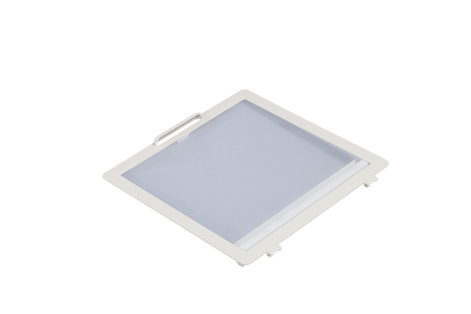 MPK Moskitonetzrahmen für 280x280 mm Dachhauben in Cremeweiß mit Rollo