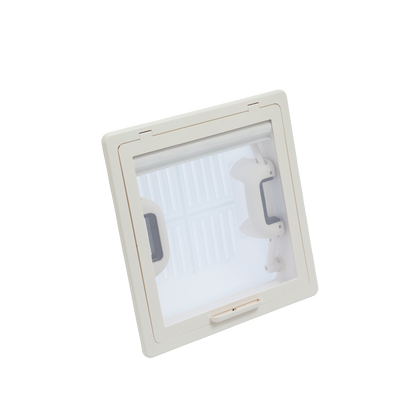 MPK Dachhaube Modell 29 mit Rollo und Moskitonetzrahmen in cremeweiß