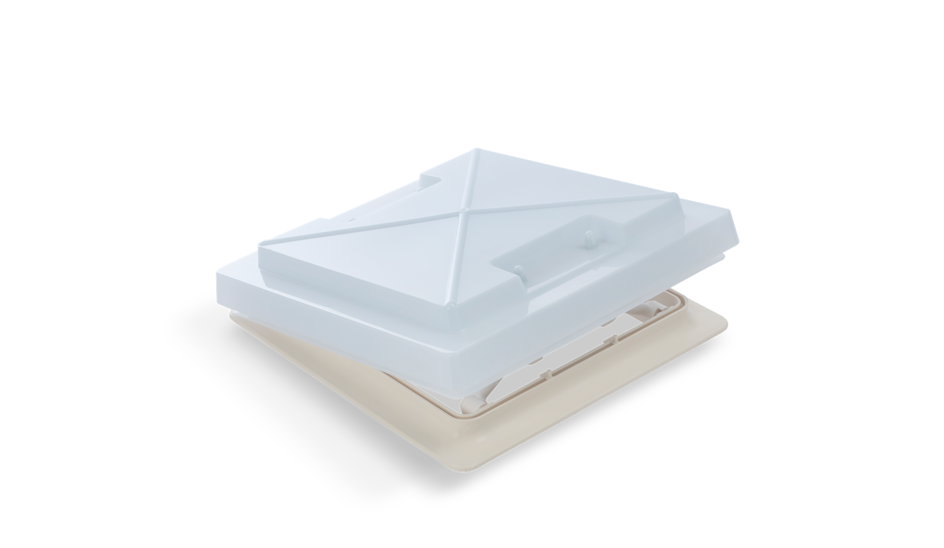 gekippte MPK Dachhaube Modell 29  in cremeweiß