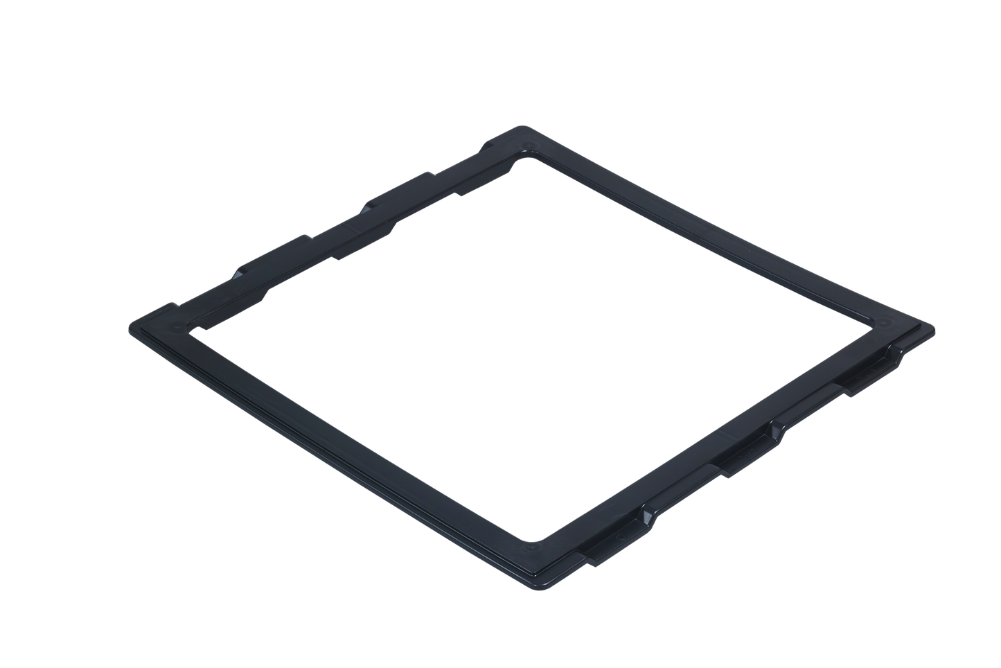 MPK Adapterrahmen 400x400mm in schwarz für Dachhauben, kompatibel mit Fiat Ducato