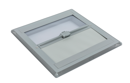 MPK Kombi-Innenrahmen 400x400 mm mit Netz- und Verdunklungsrollo in grau