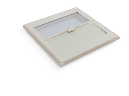 MPK Kombi-Innenrahmen 400x400 mm mit Netz- und Verdunklungsrollo in cremeweiß