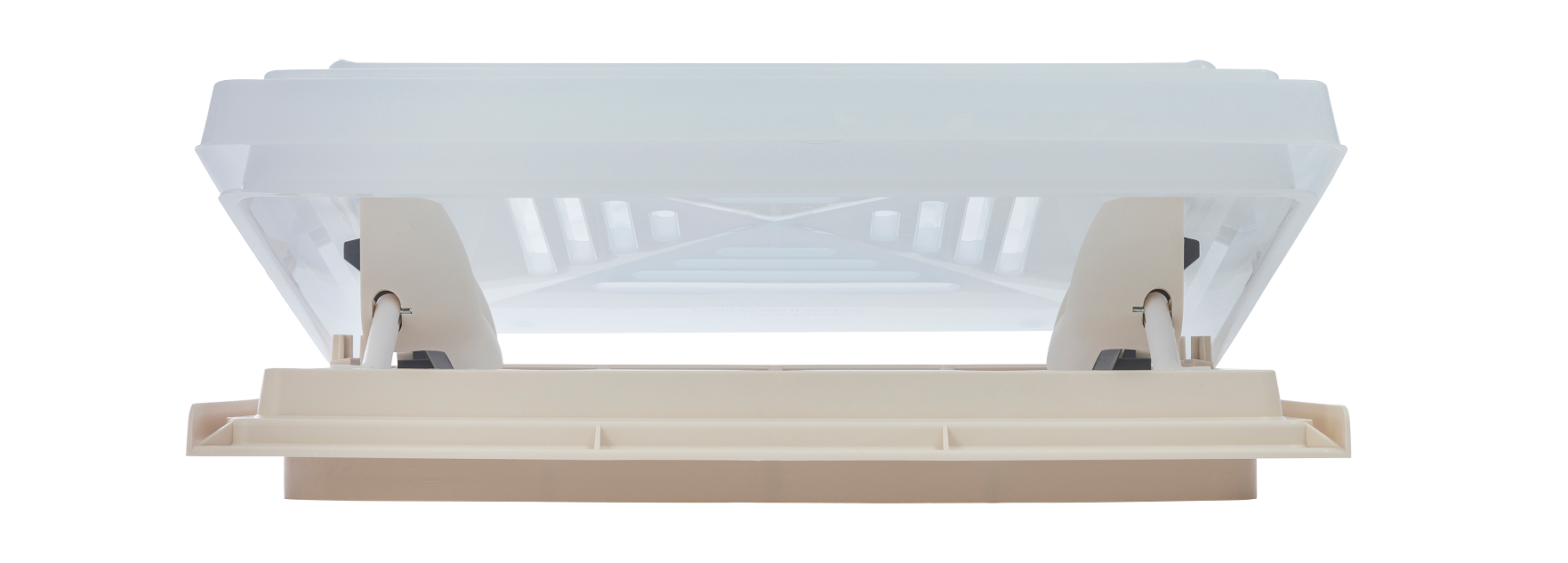 halb offene MPK Dachhaube Modell 42 in cremeweiß