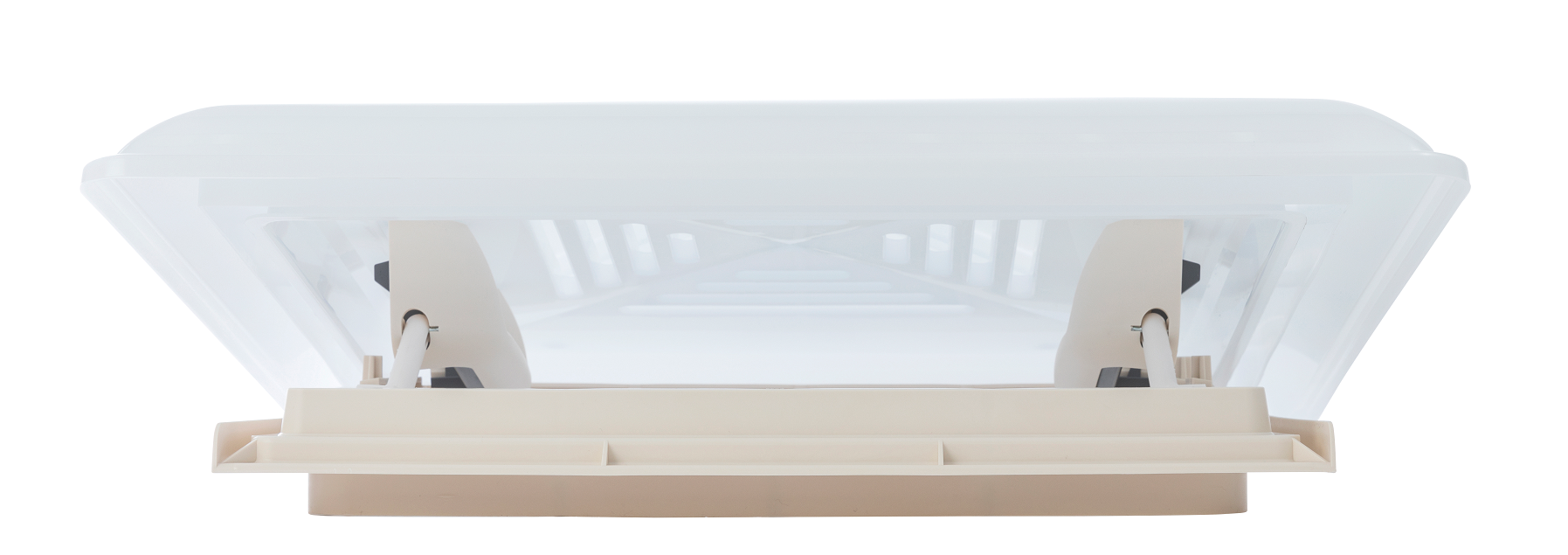 halb offene MPK Dachhaube Modell 46 in cremeweiß