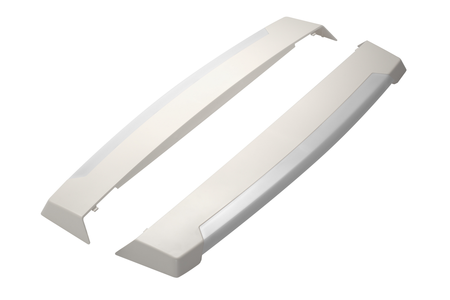 MPK LED-Seitenblenden für 40x40 cm Plissee-Innenrahmen in der Farbe cremeweiß