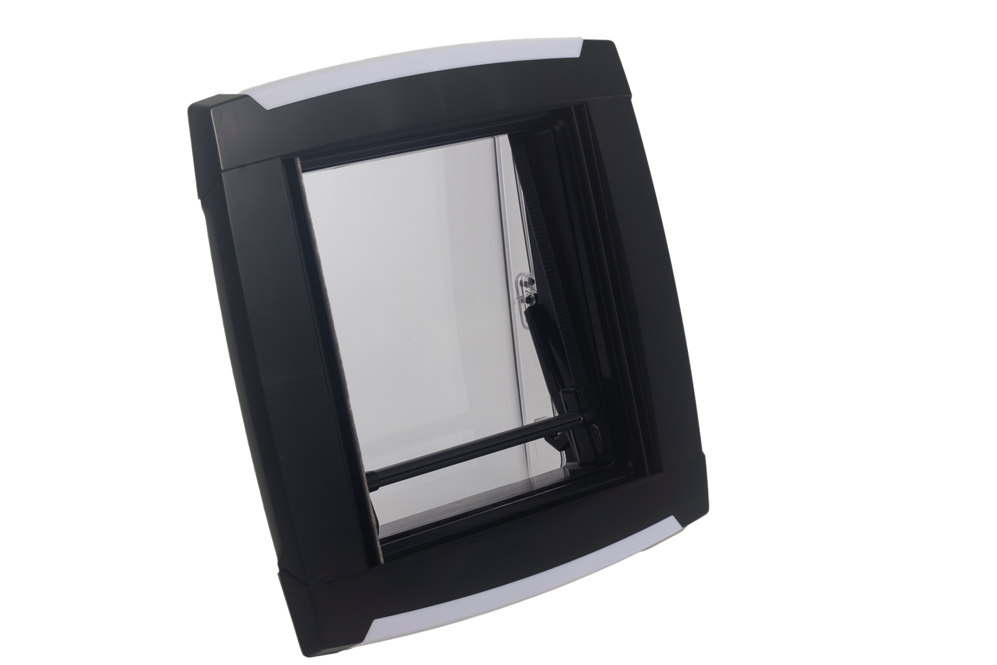 MPK Plissee-Innenrahmen für Dachhaube VisionStar M 400x400 mm in schwarz mit LED