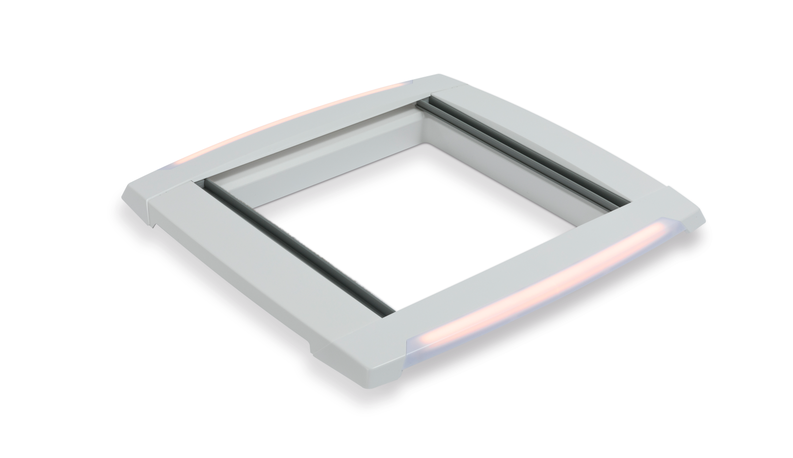 MPK Plissee-Innenrahmen mit LED Beleuchtung 40x40 cm signalweiß