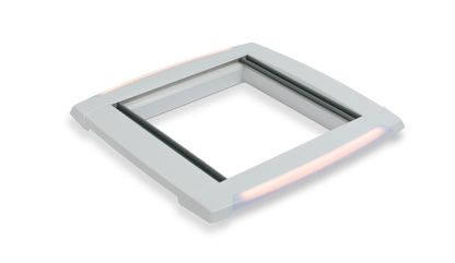 MPK Plissee-Innenrahmen mit LED Beleuchtung 40x40 cm signalweiß