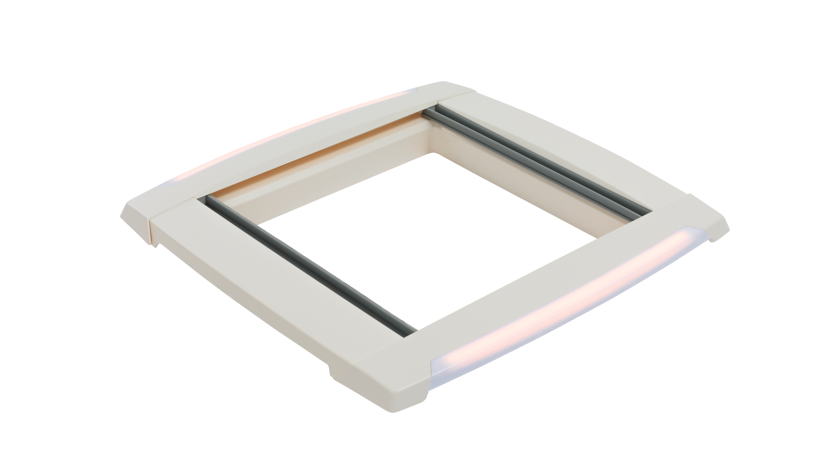 MPK Plissee-Innenrahmen mit LED Beleuchtung 40x40 cm cremeweiß