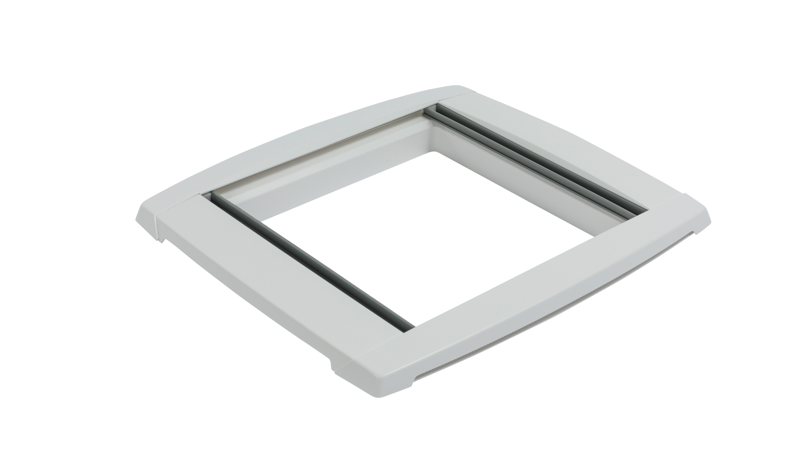 MPK Plissee-Innenrahmen VisionStar M 400x400 mm in signalweiß mit zugezogenen Plissees