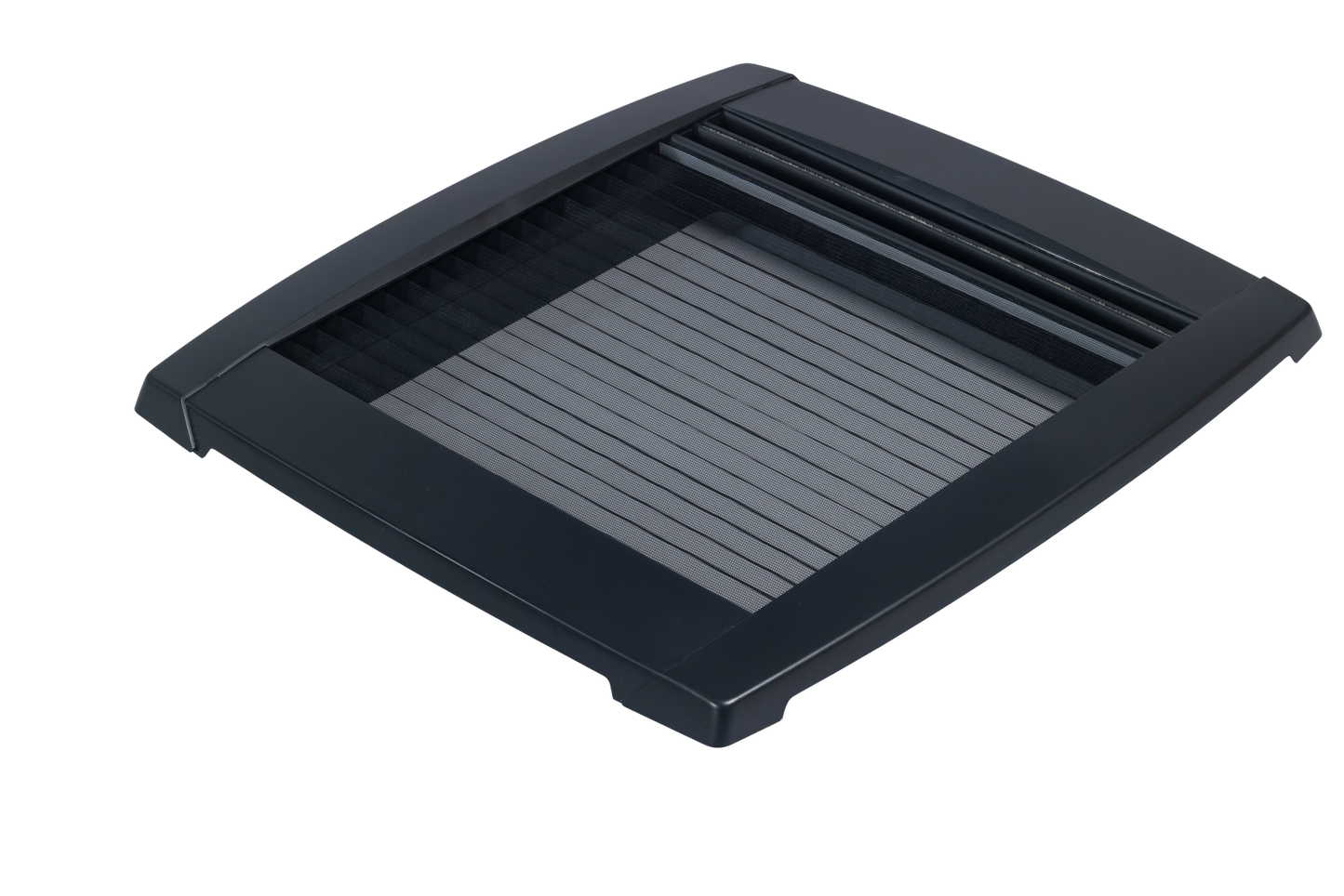 MPK VisionStar M Plissee-Innenrahmen in schwarz, geschlossenes Netzplissee