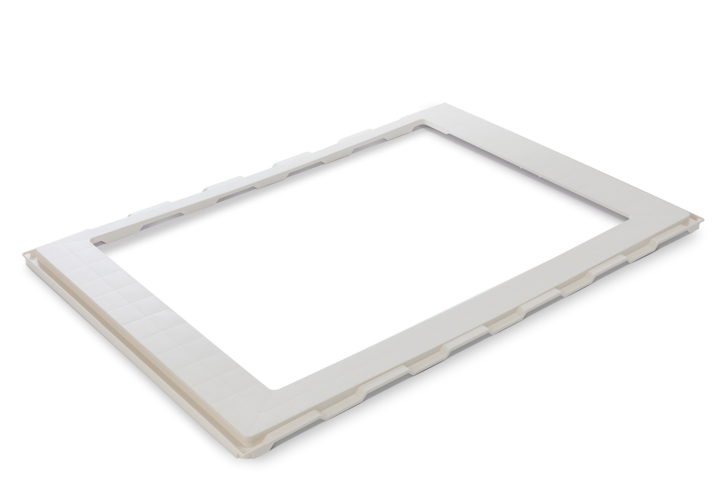 MPK Adapterrahmen 700x500mm in cremeweiß für Dachhauben, kompatibel mit Fiat Ducato