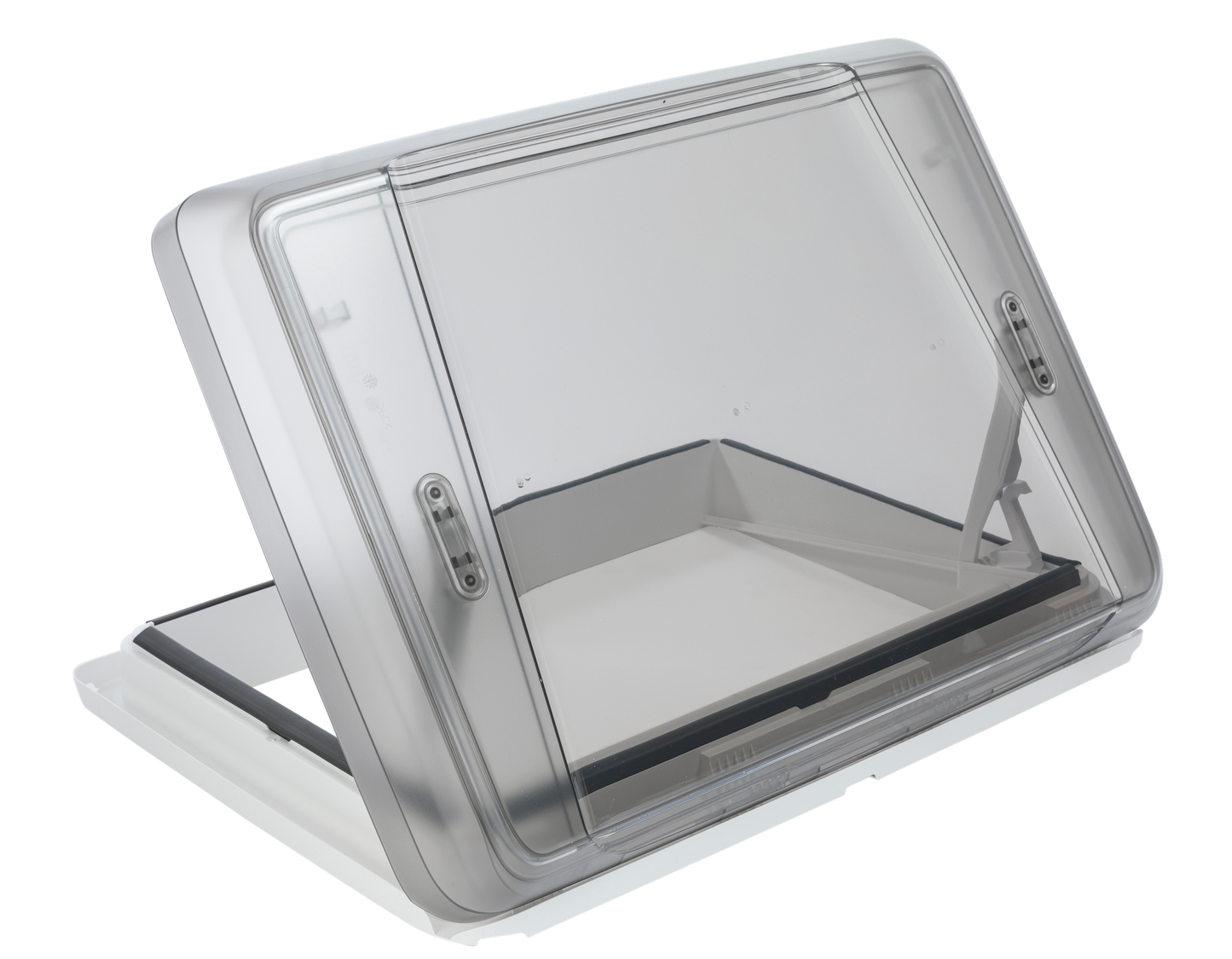 geöffnete MPK Dachhaube VisionStar L in signalweiß