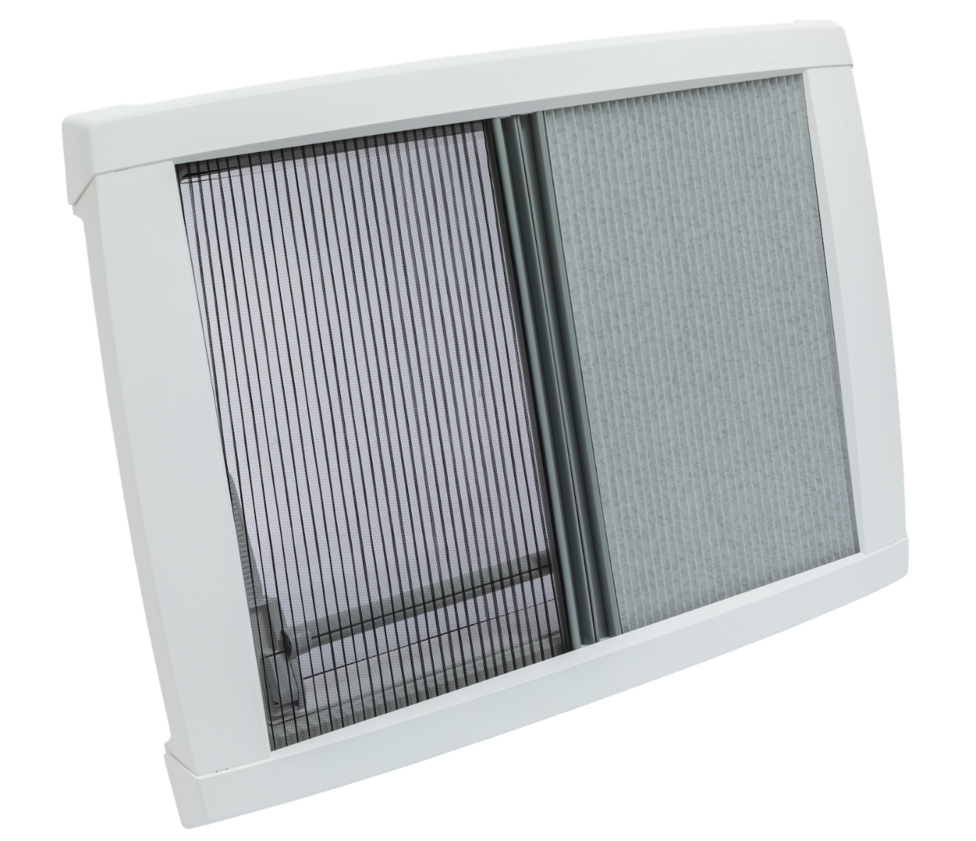 MPK Dachhaube VisionStar L in signalweiß mit zugezogenen Plissees