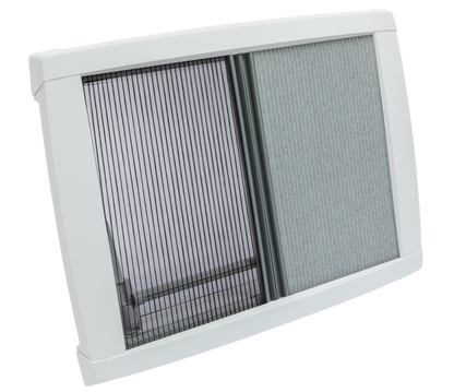 MPK Dachhaube VisionStar L in signalweiß mit zugezogenen Plissees