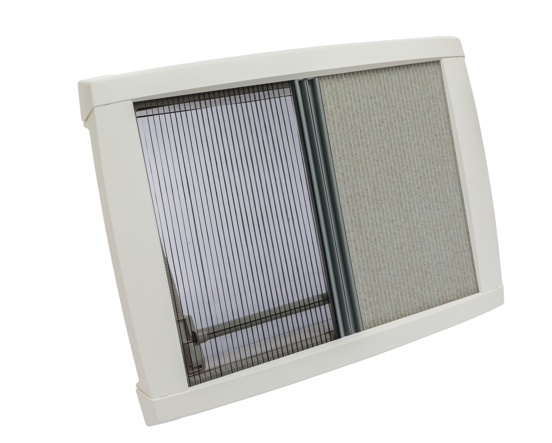 MPK Dachhaube VisionStar L  in cremeweiß mit zugezogenenm Plissees