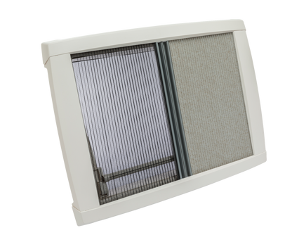 MPK Dachhaube VisionStar L  in cremeweiß mit zugezogenenm Plissees