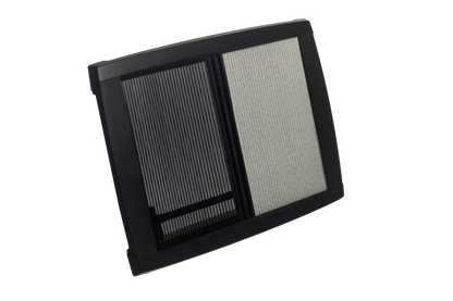 MPK Plissee-Innenrahmen für Dachhaube VisionStar L 700x500 mm in schwarz mit zugezogenen Plissees