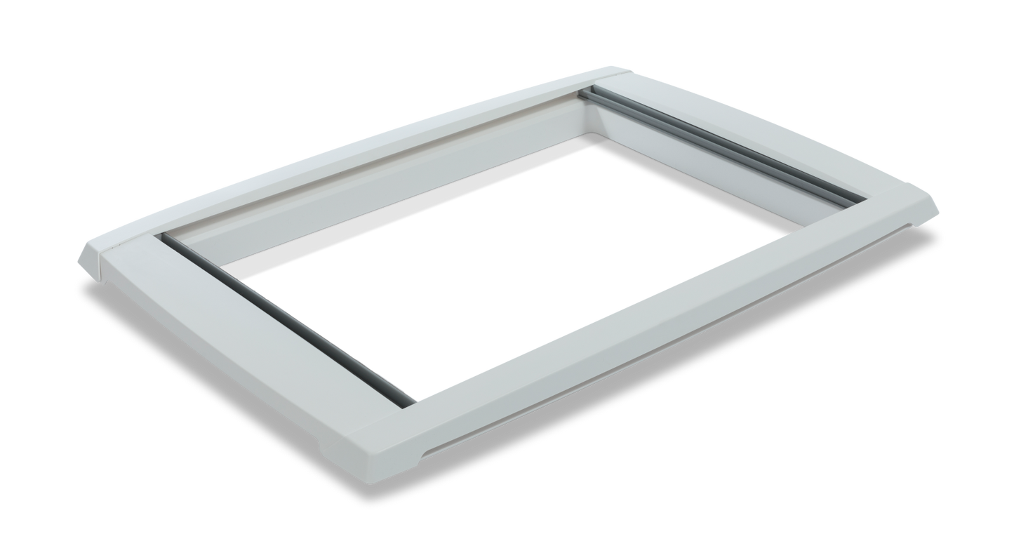 MPK Plissee-Innenrahmen Modell VisionStar L in cremeweiß