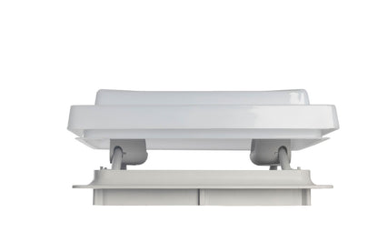 geöffnete MPK Dachhaube Modell 29 mit grauem Rahmen