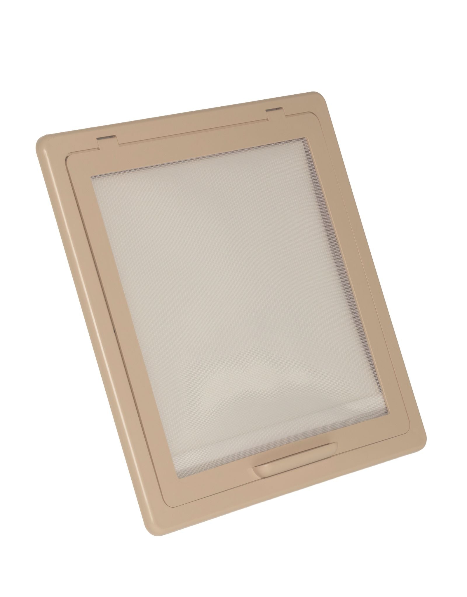 MPK Dachhaube Modell 29 mit Moskitonetzrahmen und geschlossenem Rollo beige